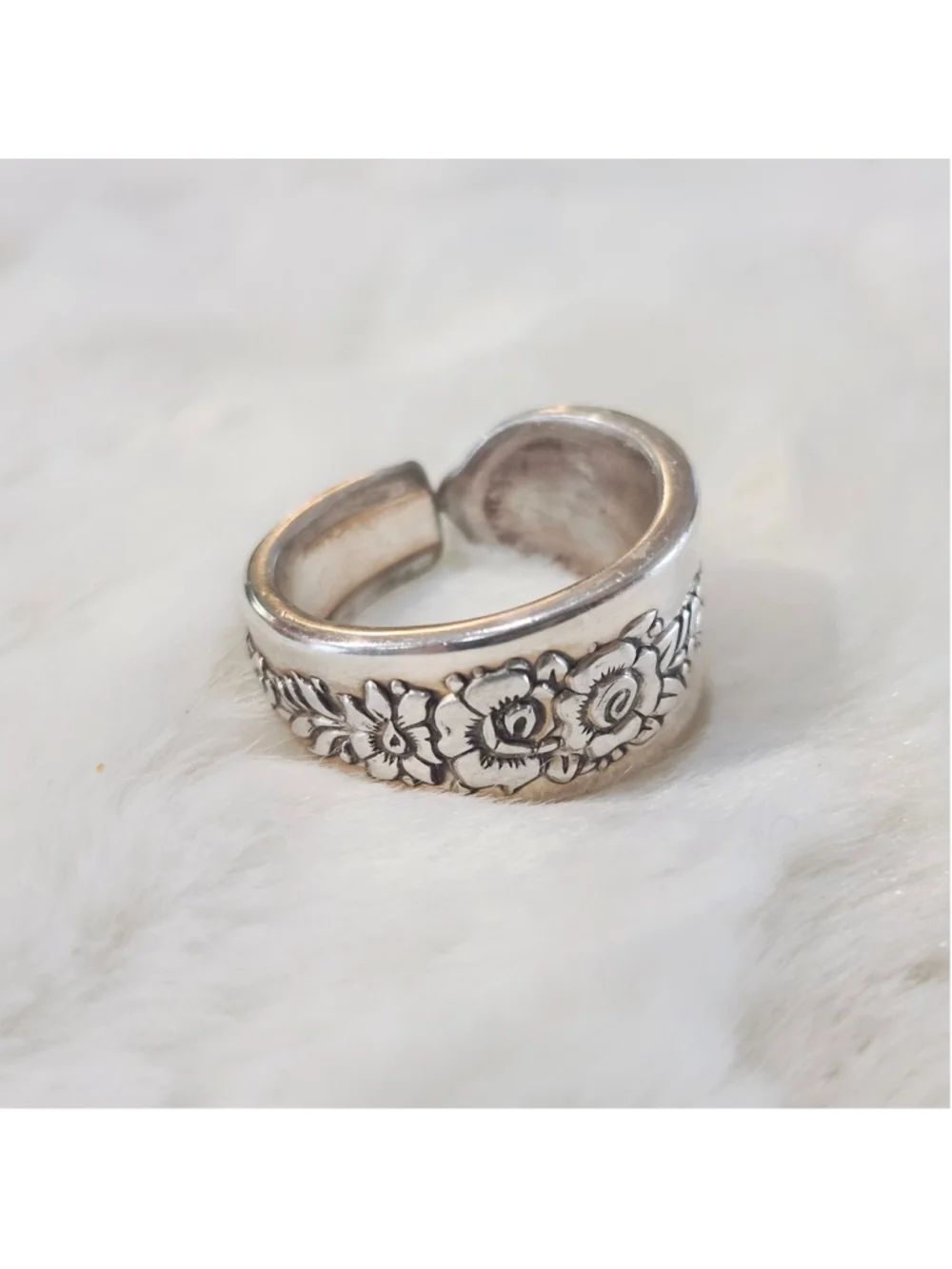 Silverwear Ring Size 7 ONEIDA silverplate ROYAL ROSE